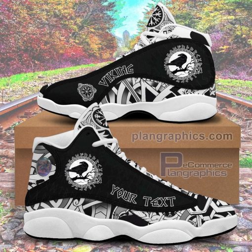jd13 shoes custom black crow sitting on branch of an oak tree sneakers H5oxd