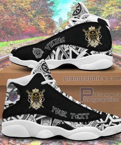 jd13 shoes custom odin skull with weapon sneakers 7X2E2