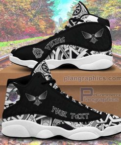 jd13 shoes custom raven with the opened wings sneakers RmLAy