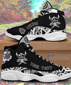 jd13 shoes custom skull warrior emblem sneakers T4T0d