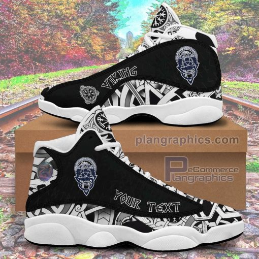 jd13 sneaker custom celtic knot tattoo mountain forest symbol travel sneakers KXUGG