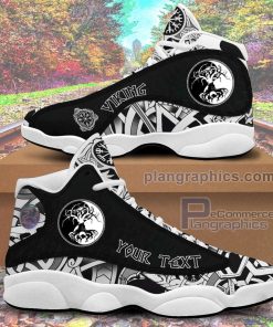 jd13 sneaker custom celtic symbol of yin and yang druidic yggdrasil tree sneakers FNMSA