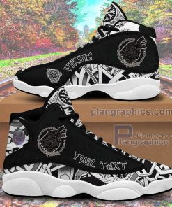 jd13 sneaker custom wolf fenrir to old norse mythology on white sneakers iDjQw