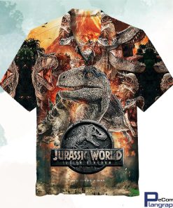 jurassic world fallen kingdom universal hawaiian shirt zupns2