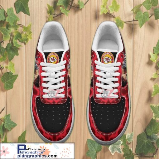 kansas city chiefs air sneakers mascot thunder style custom nfl air force 1 shoes 97 sVzpN