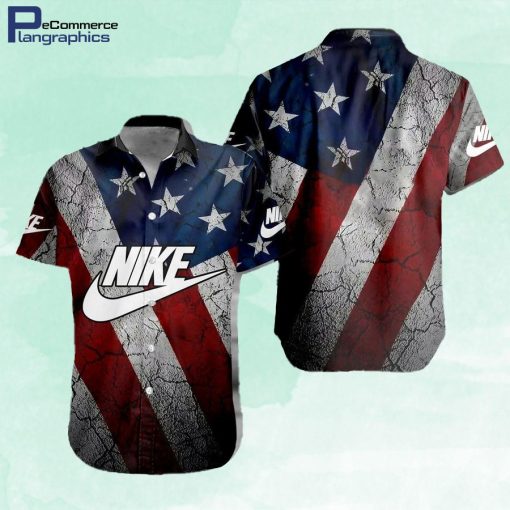 limited nike eagle america flag gray hawaiian shirt bxk3ms