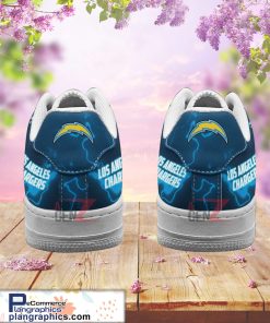 los angeles chargers air sneakers mascot thunder style custom nfl air force 1 shoes 157 VX4yH
