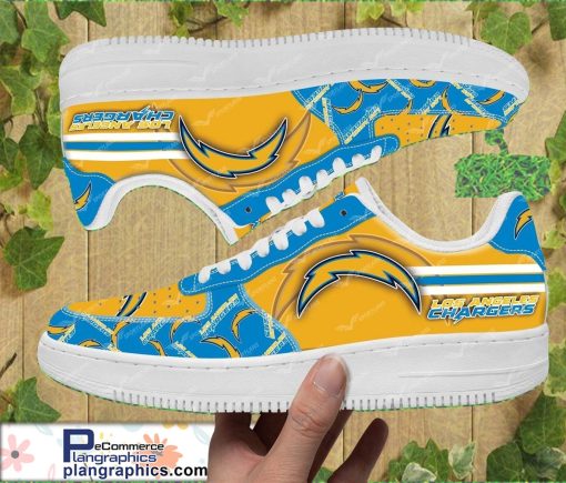 los angeles chargers nfl custom name and number air force 1 shoes 30 v6jFk