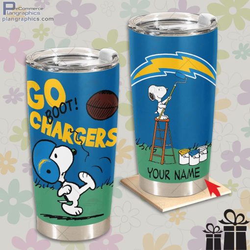 los angeles chargers tumbler snoopy tumbler 1 D8gFo