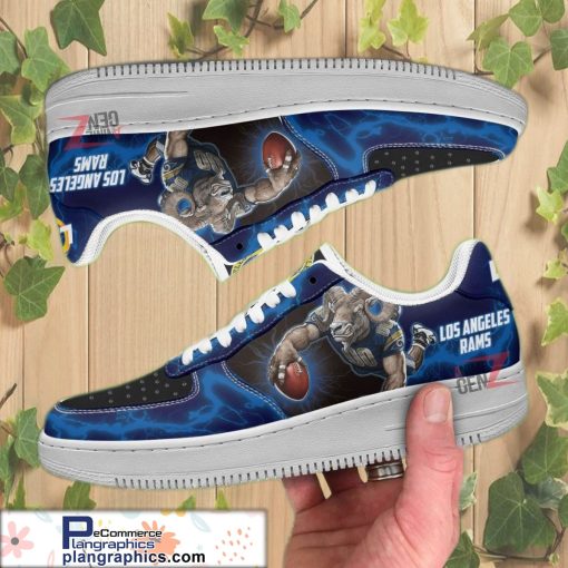 los angeles rams air sneakers mascot thunder style custom nfl air force 1 shoes 29 7Er7G
