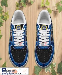 los angeles rams air sneakers mascot thunder style custom nfl air force 1 shoes 92 NY2NW