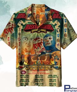 lucha libre usa hawaiian shirt elp8oy