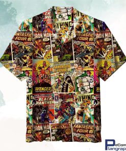 marvel comics super hero hawaiian shirt njiaky