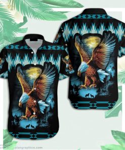 native american soaring eagle aloha hawaiian shirts t3xjB