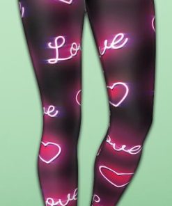 neon love yoga leggings 1 QDTek