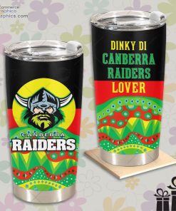 nrl dinky di canberra raiders lover aboriginal flag x indigenous tumbler 1 co827