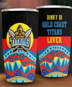 nrl dinky di gold coast titans lover aboriginal flag x indigenous tumbler 3 oIX28