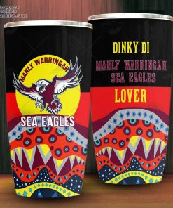 nrl dinky di manly warringah sea eagles lover aboriginal flag x indigenous tumbler 3 ts54L