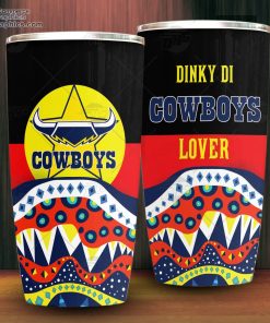 nrl dinky di north queensland cowboys lover aboriginal flag x indigenous tumbler 3 jarBf