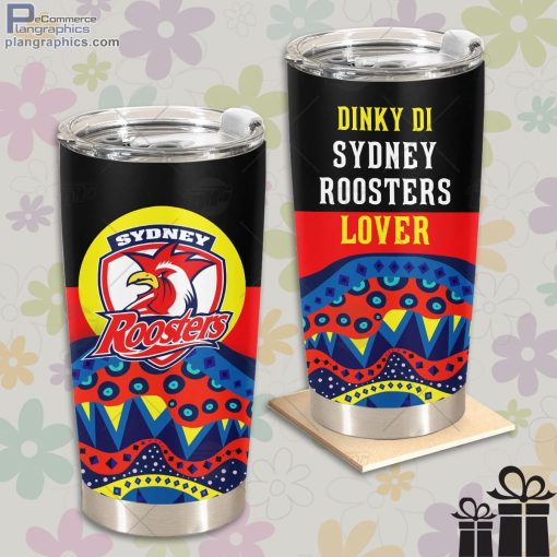 nrl dinky di sydney roosters lover aboriginal flag x indigenous tumbler 1 HV0bE