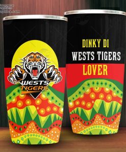 nrl dinky di wests tigers lover aboriginal flag x indigenous tumbler 3 Fij90