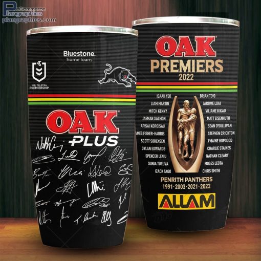nrl penrith panthers 2022 back to back premiers jersey with team signature tumbler 3 Uq4lF