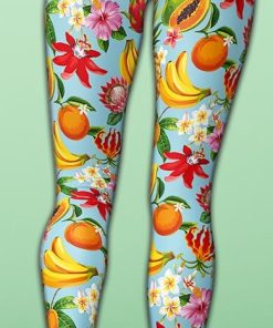 paradise fruits yoga leggings 4 LhLyo