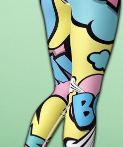 pastel pop art yoga leggings 3 7AGyy