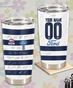personalised afl geelong cats grand final team signatures guernsey tumbler 1 F9ynM