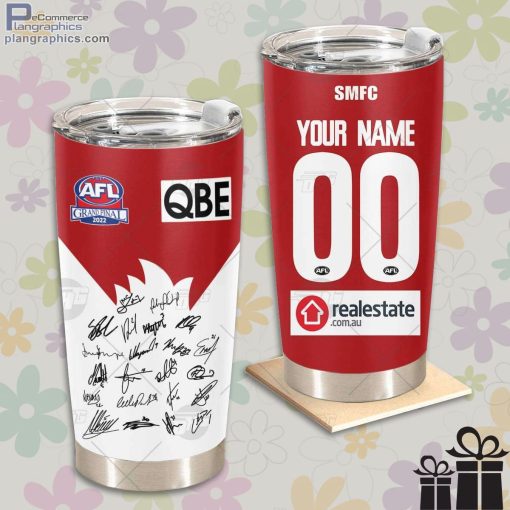 personalised afl sydney swans grand final team signatures guernsey tumbler 1 mmqHH