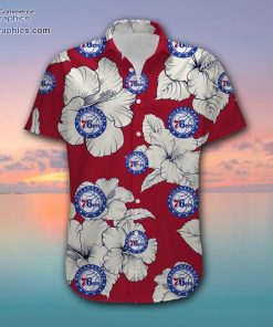 philadelphia 76ers tropical floral shirt wLJKI