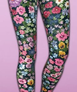 pretty floral yoga leggings 1 F1D2o
