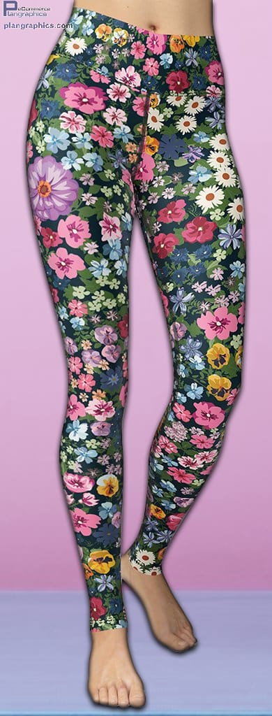 pretty floral yoga leggings 1 F1D2o