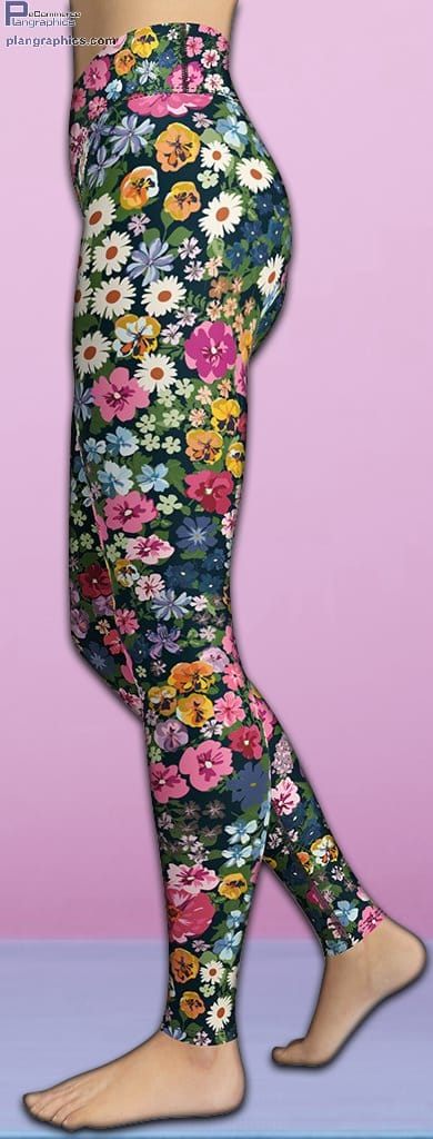 pretty floral yoga leggings 2 G75eW