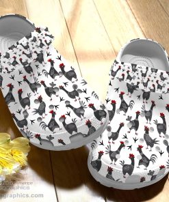 roosters on the white crocs clogs shoes 4 C1QVB