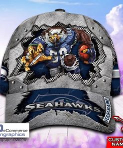 seattle seahawks mascot nfl cap personalized 1 71STJ