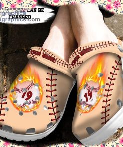 sport crocs personalized baseball on fire clog shoes 2 BMpl8