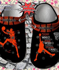 sport crocs personalized playing basketball player clog shoes 1 JW307