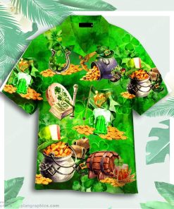 st patricks day water color aloha hawaiian shirts HbyBe