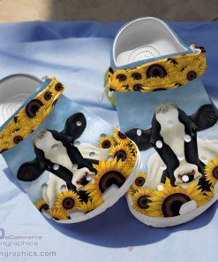 sunflower cow crocs clogs shoes 1 w8yzl