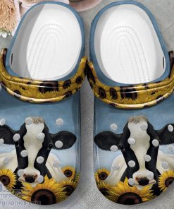 sunflower cow crocs clogs shoes 4 6Qhd7