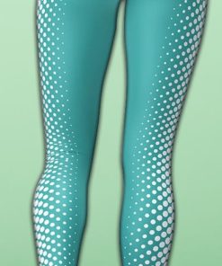 turquoise optical illusion yoga leggings 4 VrMTz