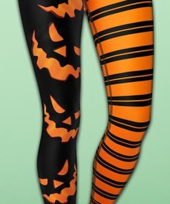 two patterned halloween yoga leggings 1 a1ENi