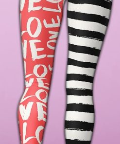 two patterned valentines day yoga leggings 4 dzgaC