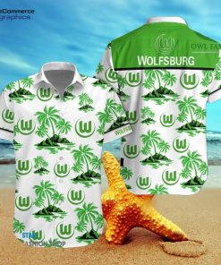 vfl wolfsburg palm trees hawaiian shirt qx4uux