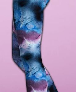 watercolor tie dye yoga leggings 2 1UAEu