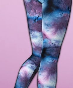watercolor tie dye yoga leggings 4 0YA8e