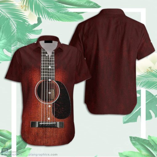 wood guitar hawaiian shirt ip6Y3