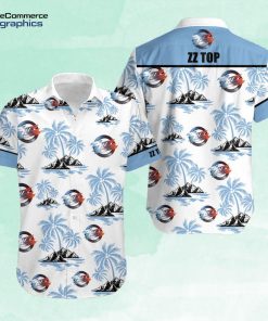 zz top palm tree hawaiian shirt rock tttd9k