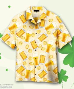 beer oktoberfest saint patrick pattern hawaiian shirt KSp2L